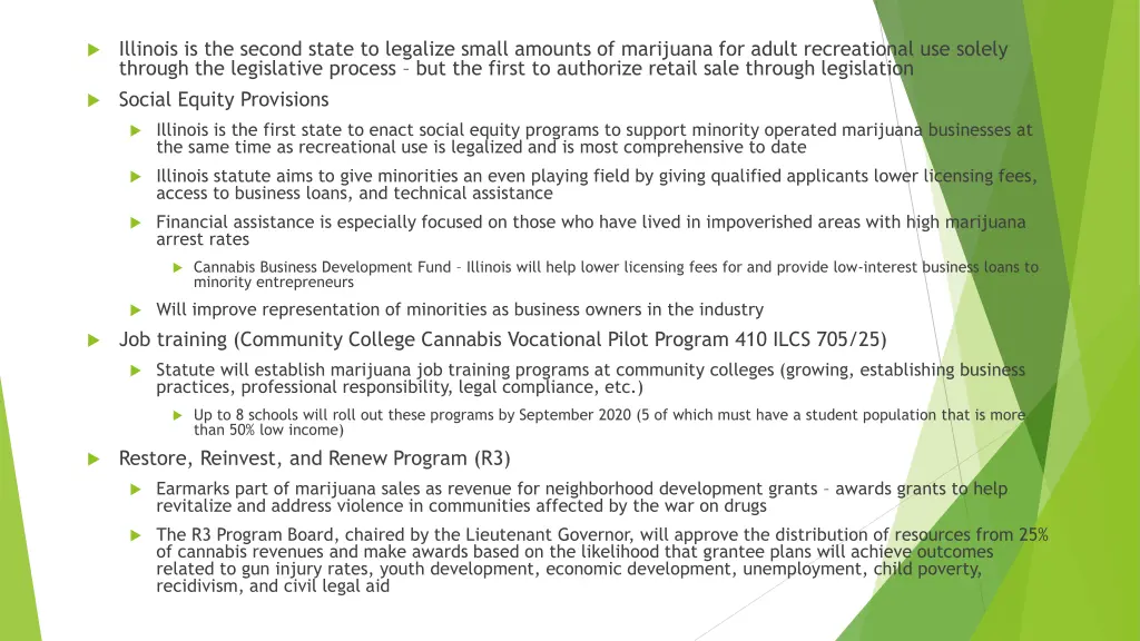 illinois is the second state to legalize small