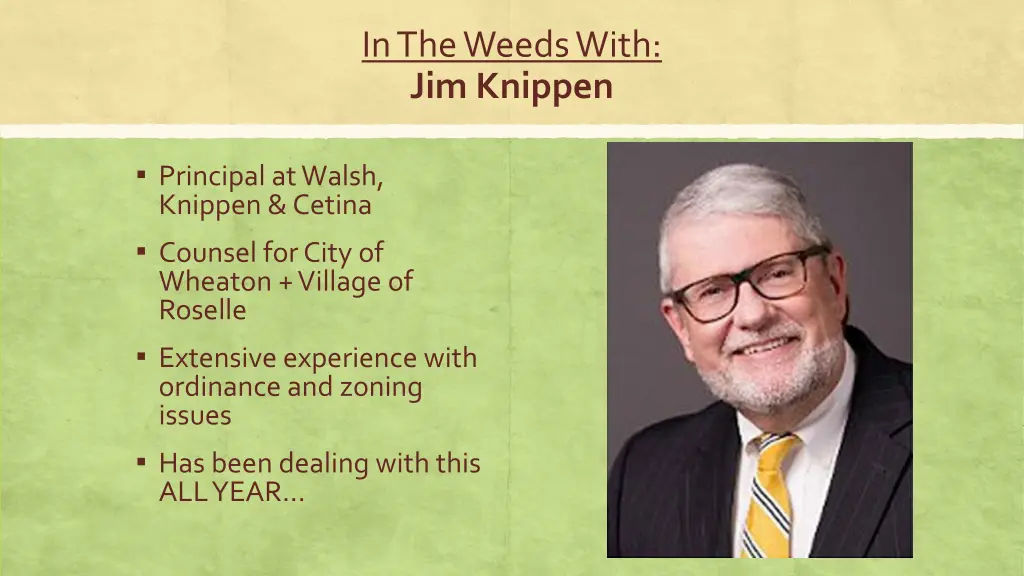 in the weeds with jim knippen