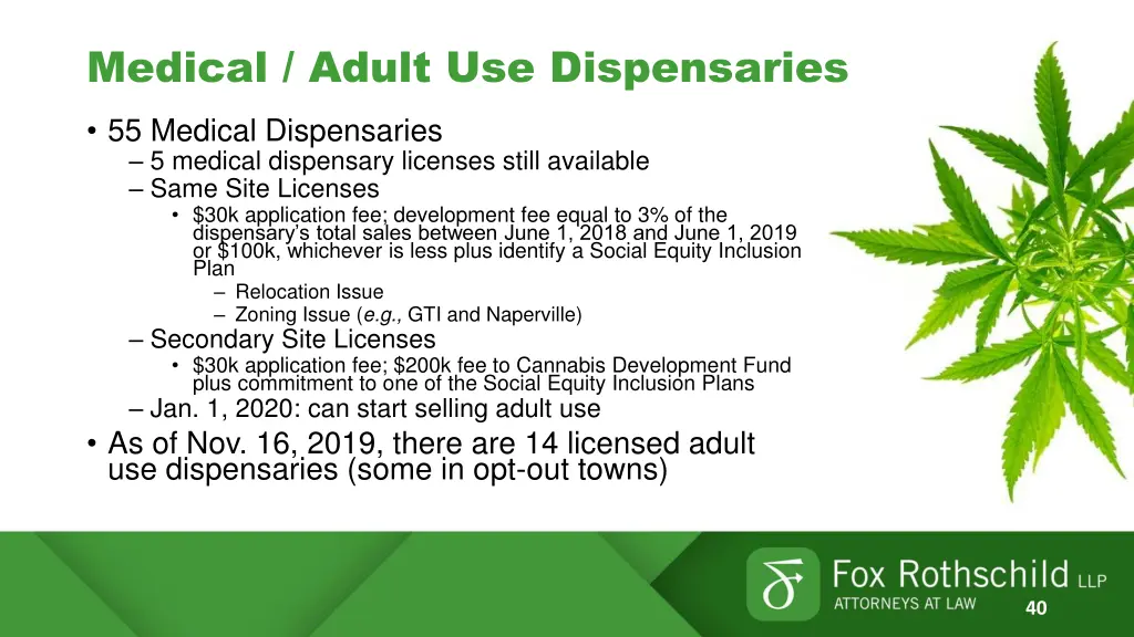 medical adult use dispensaries