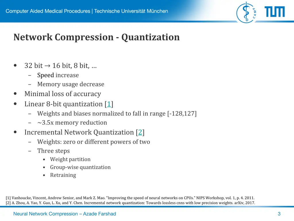 network compression quantization