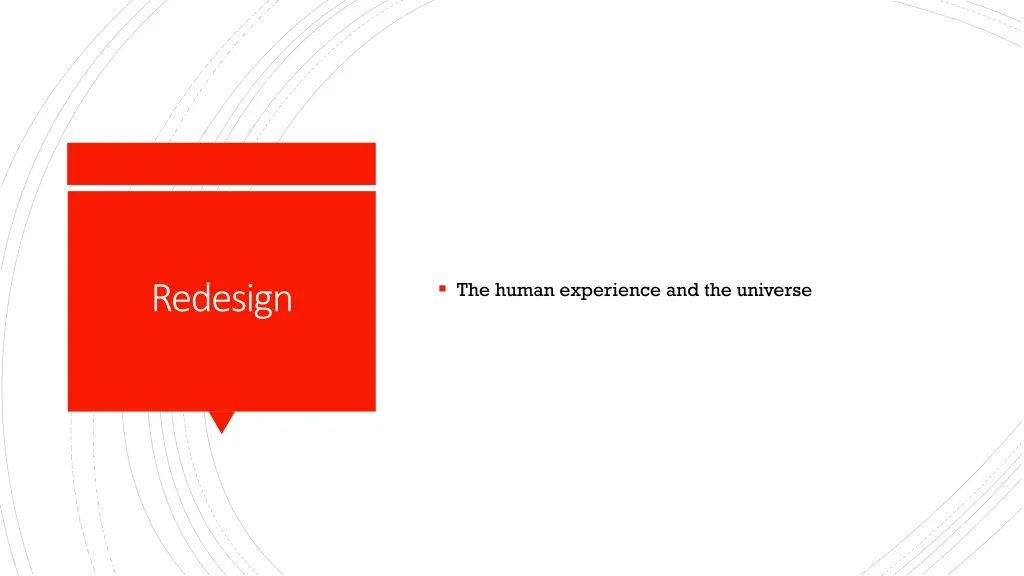 the human experience and the universe