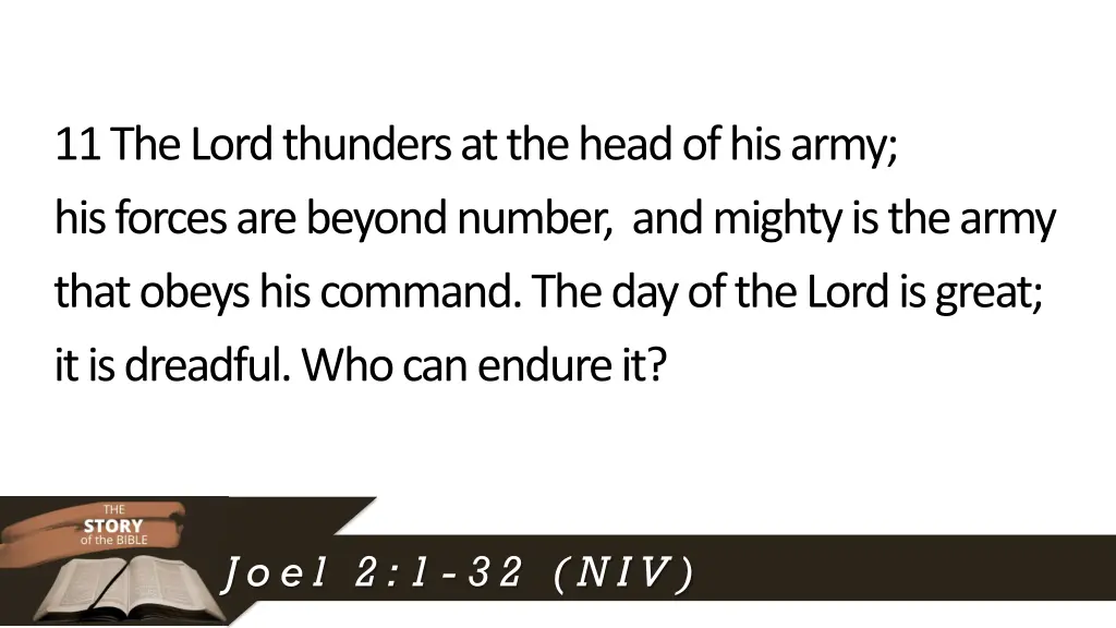 11thelordthundersat the head of his army