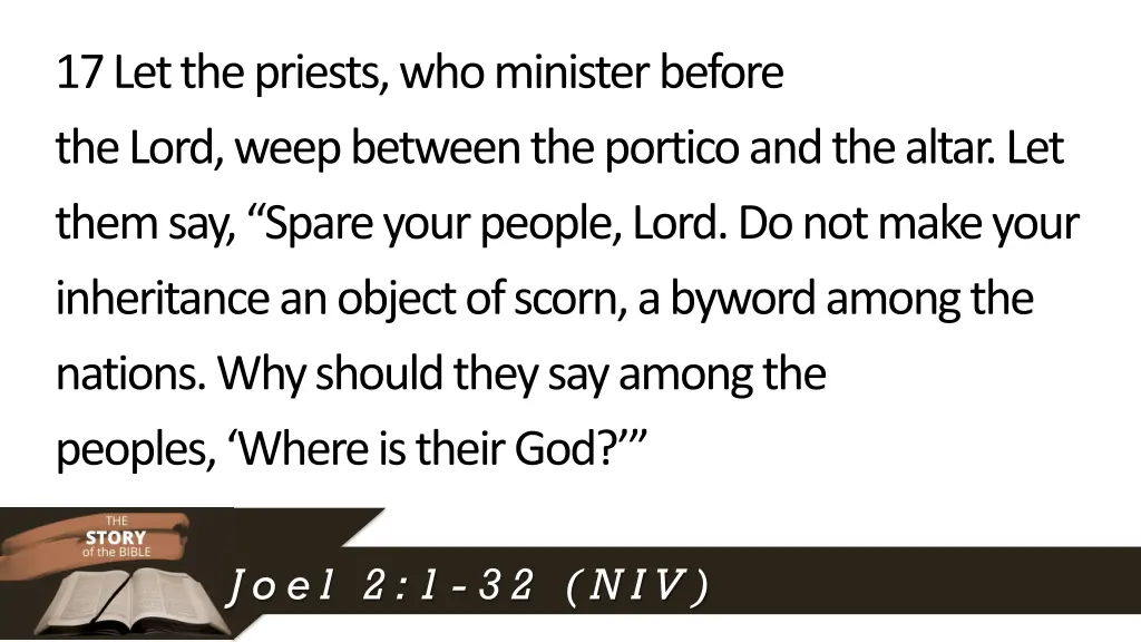 17let the priests who ministerbefore thelord