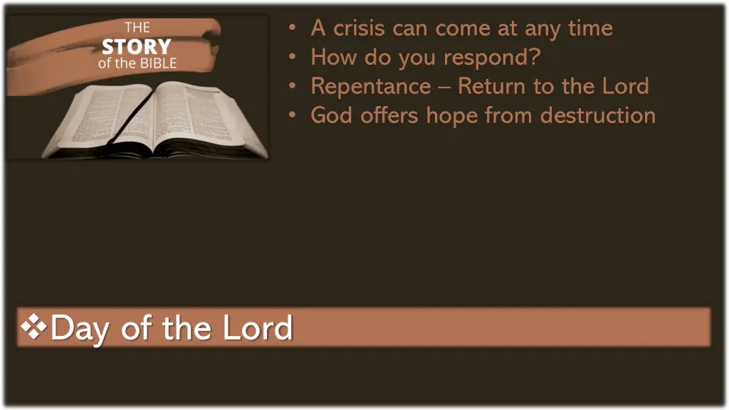 a crisis can come at any time how do you respond 2