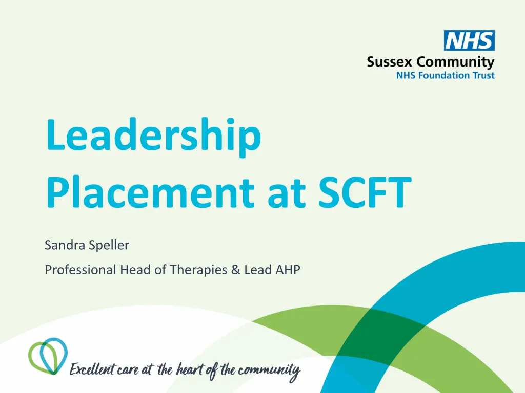 leadership placement at scft