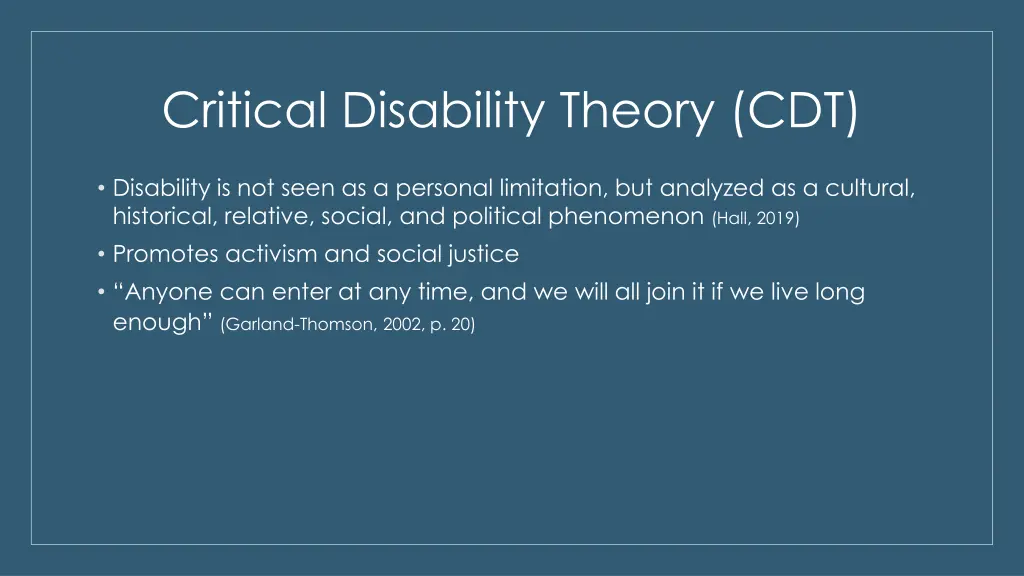 critical disability theory cdt