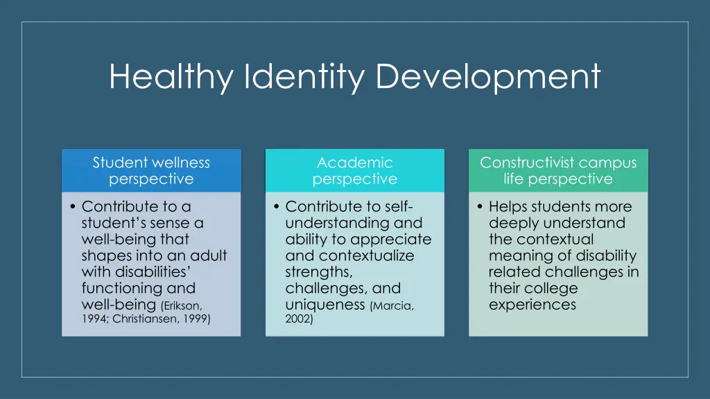 healthy identity development