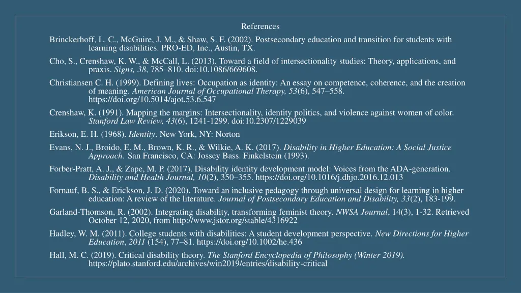 references