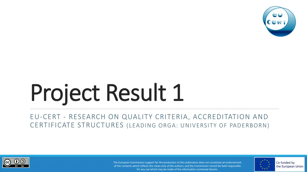 project project result