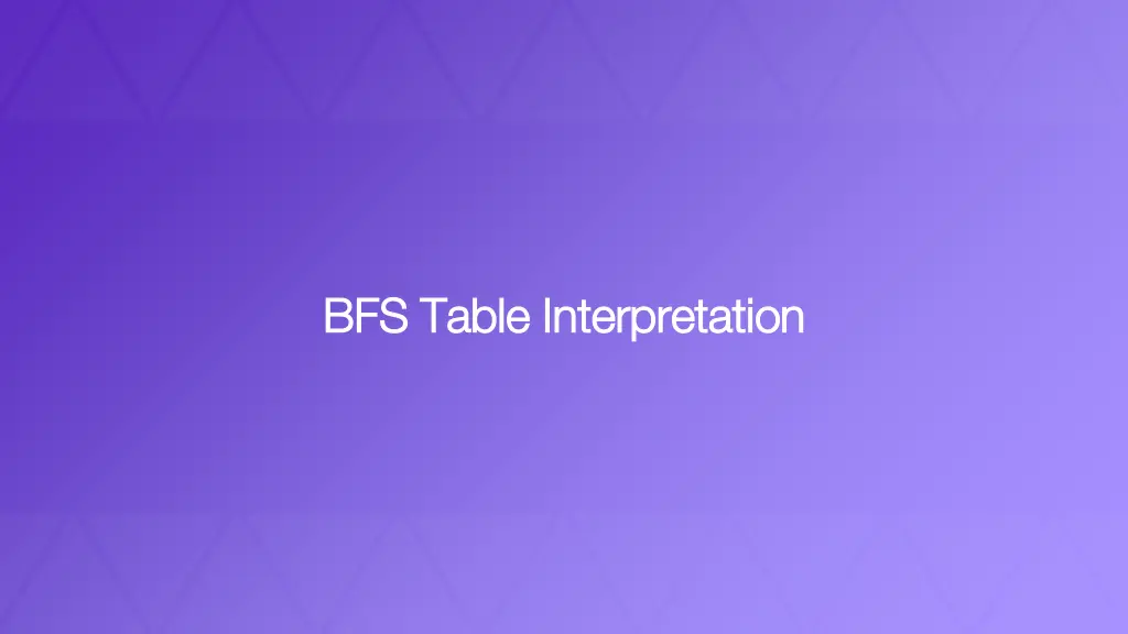 bfs table interpretation bfs table interpretation