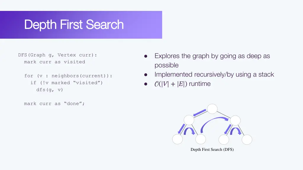 depth first search depth first search