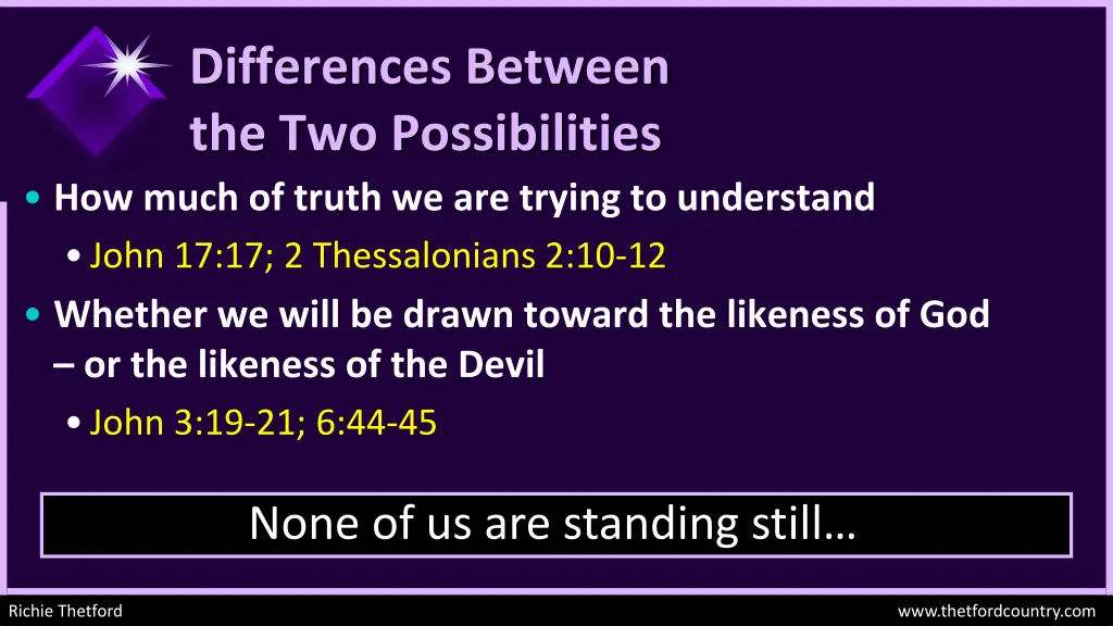 differences between the two possibilities 1