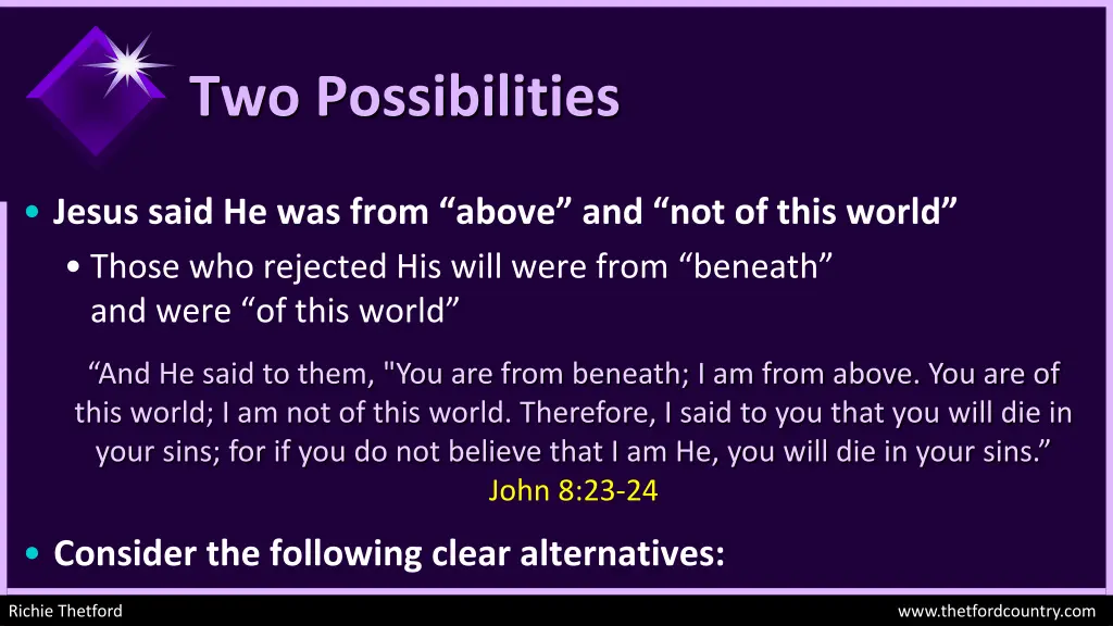 two possibilities