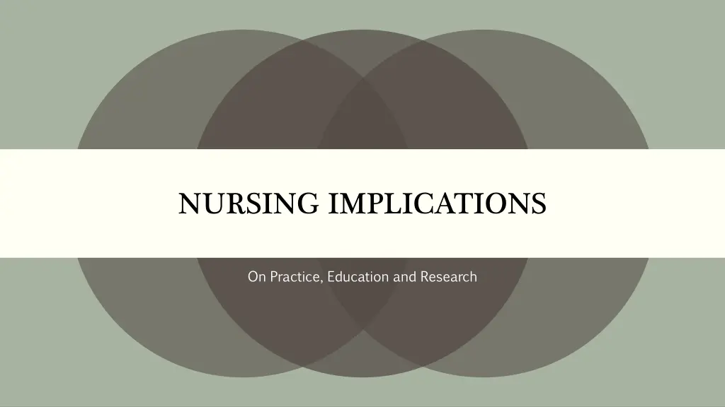 nursing implications