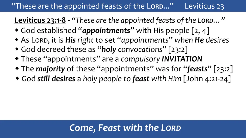 these are the appointed feasts 10