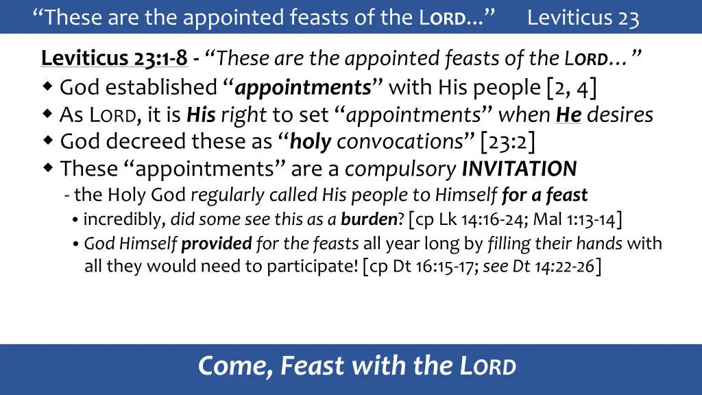 these are the appointed feasts 5