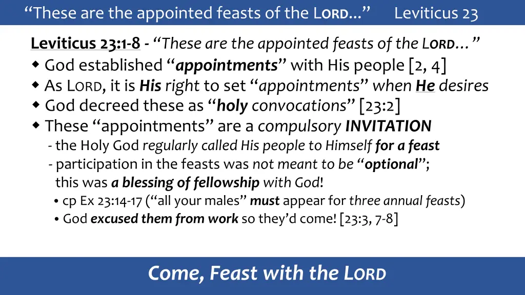 these are the appointed feasts 6