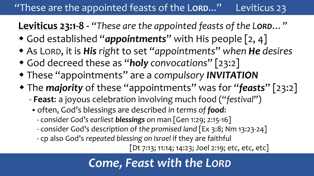 these are the appointed feasts 7