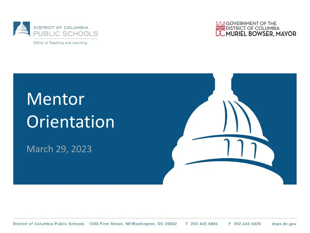 mentor orientation