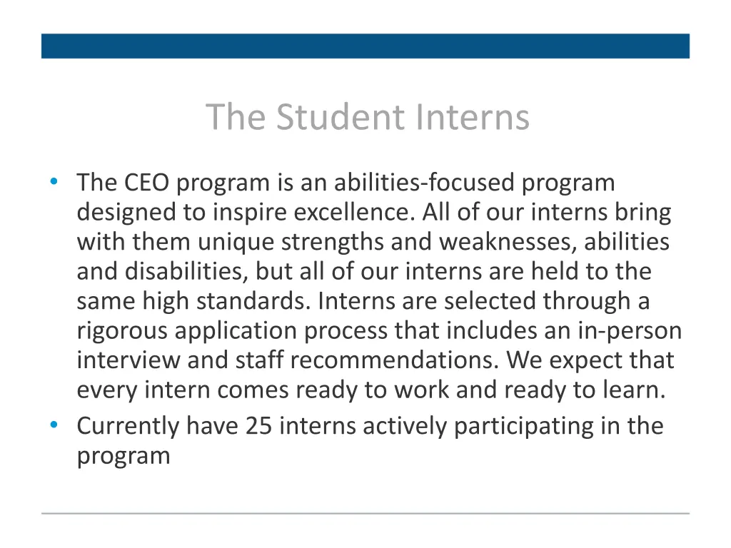 the student interns