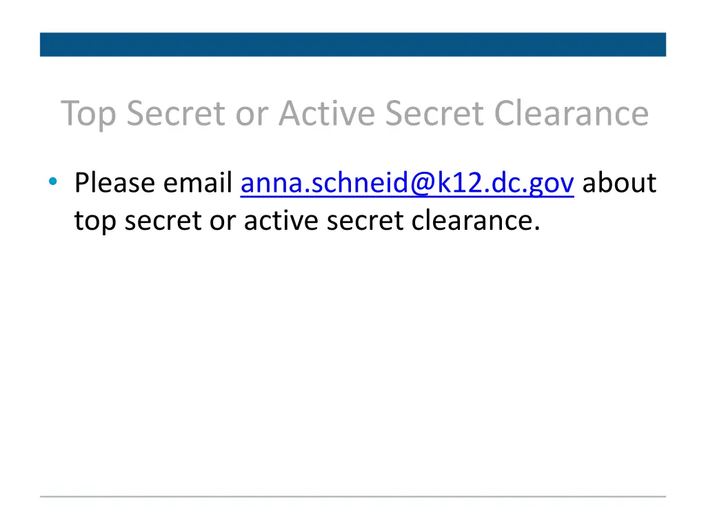 top secret or active secret clearance