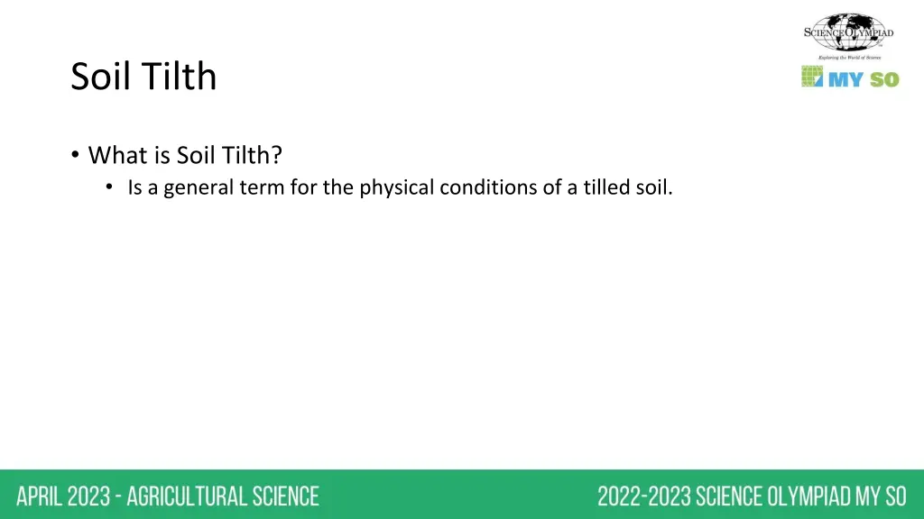 soil tilth