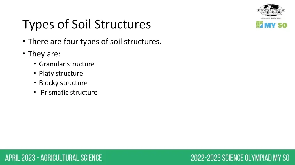 types of soil structures