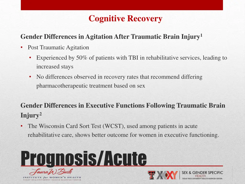 cognitive recovery
