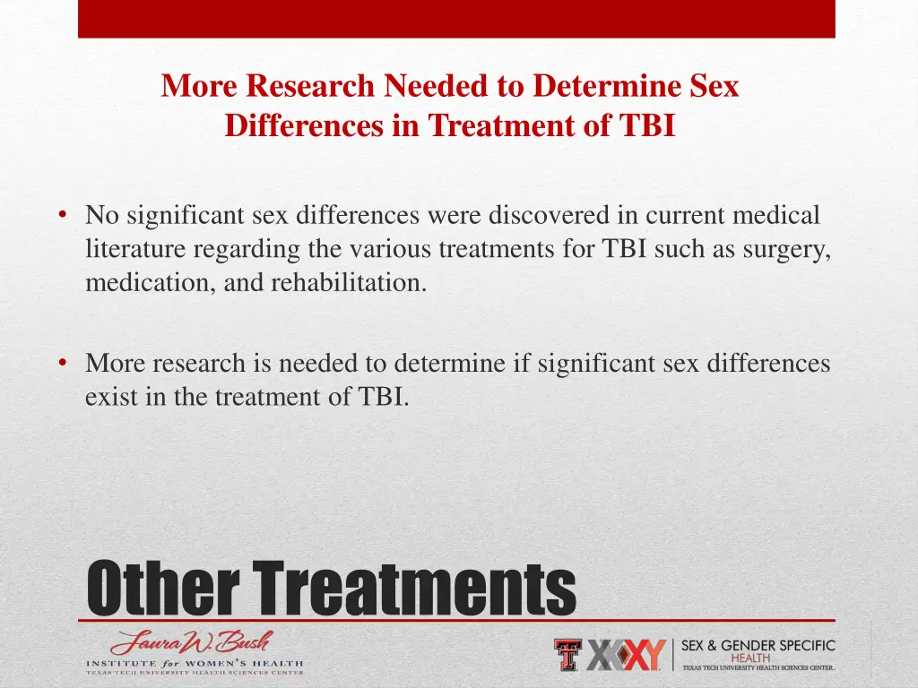 more research needed to determine sex differences