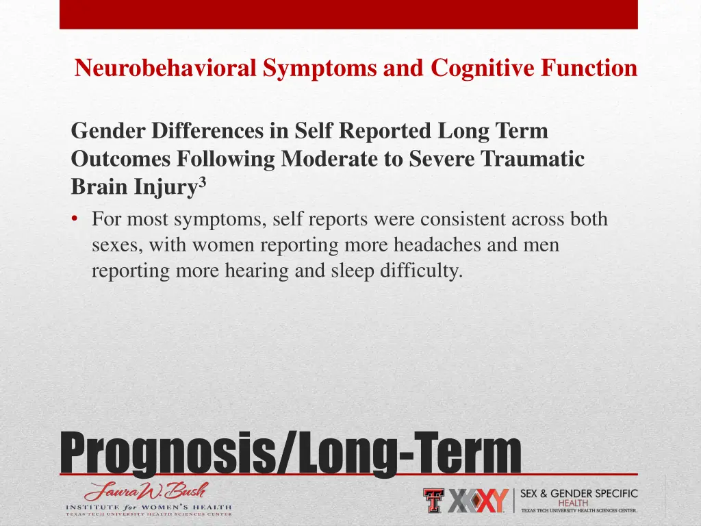 neurobehavioral symptoms and cognitive function 1
