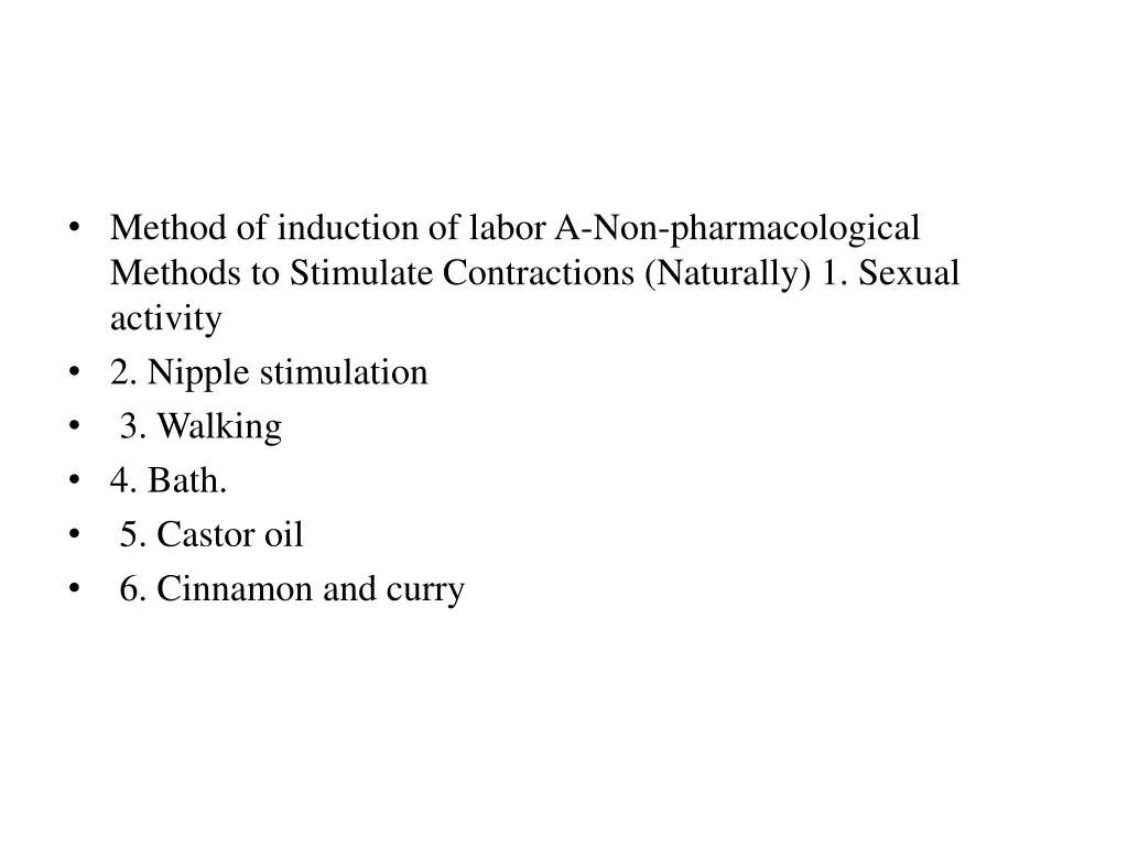 method of induction of labor