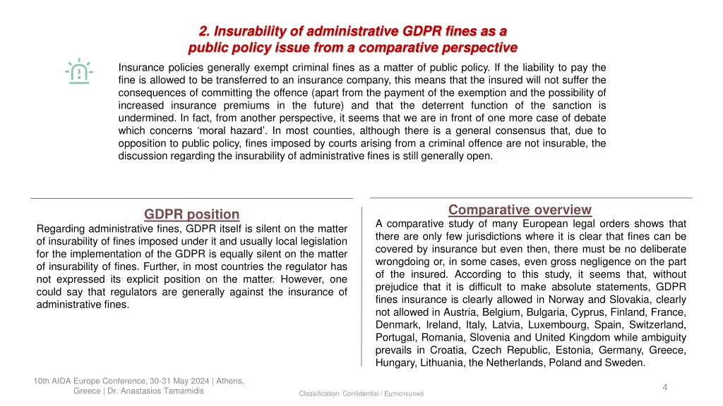 2 insurability of administrative gdpr fines