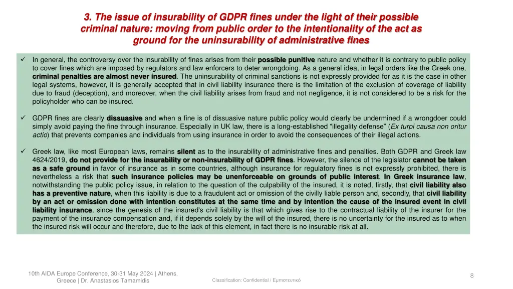 3 the issue of insurability of gdpr fines under