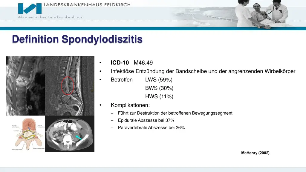 definition spondylodiszitis