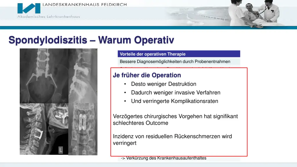 spondylodiszitis warum operativ