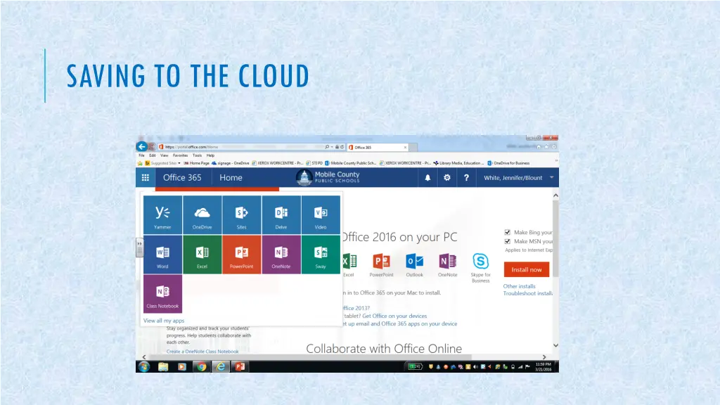 saving to the cloud 6