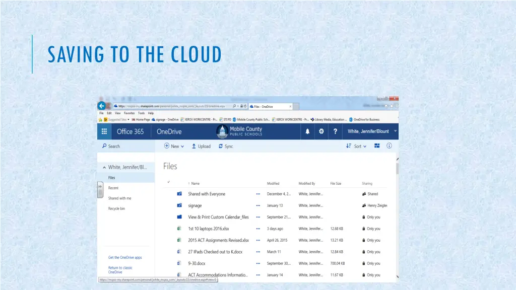 saving to the cloud 7