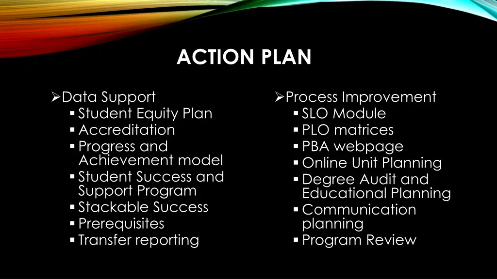 action plan
