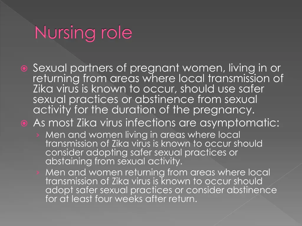 nursing role