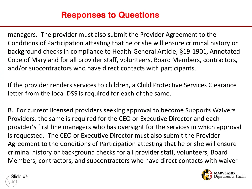 responses to questions 3