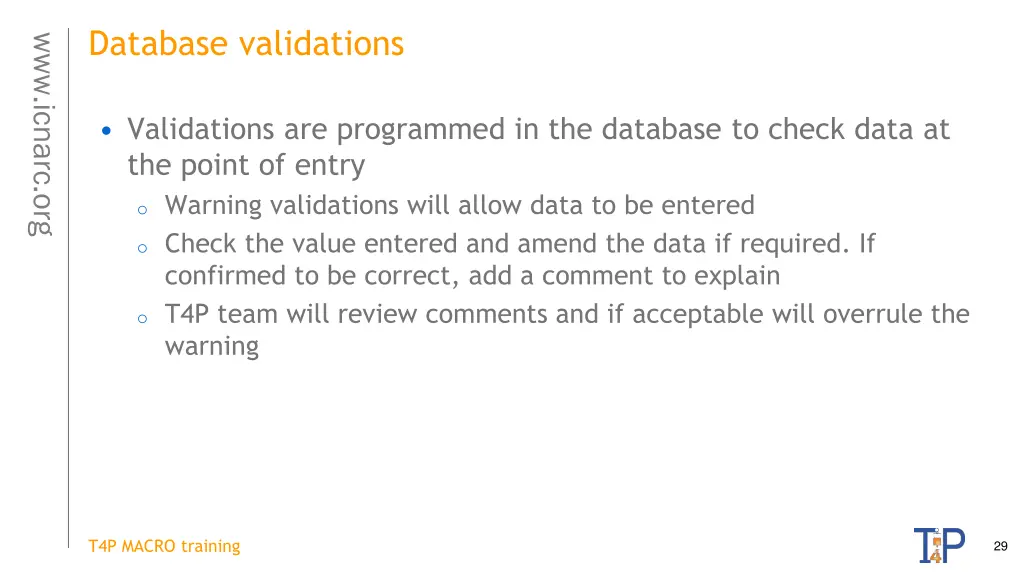 database validations 1
