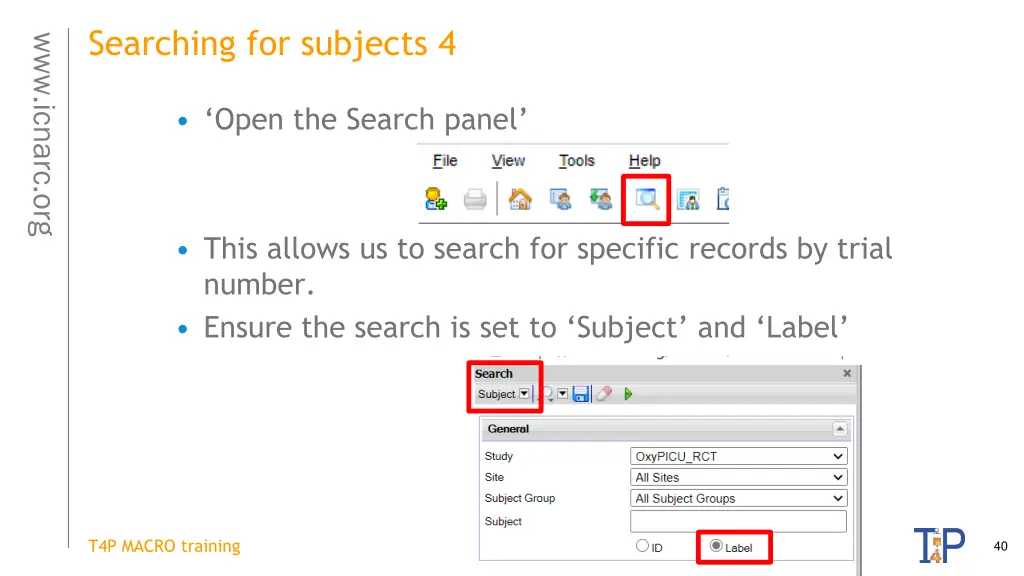 searching for subjects 4