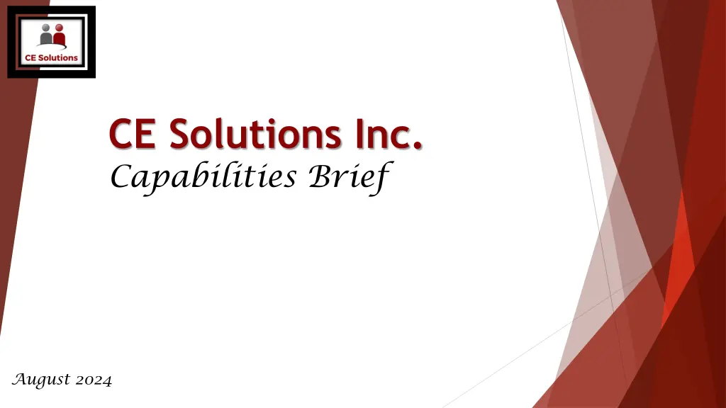 ce solutions inc capabilities brief