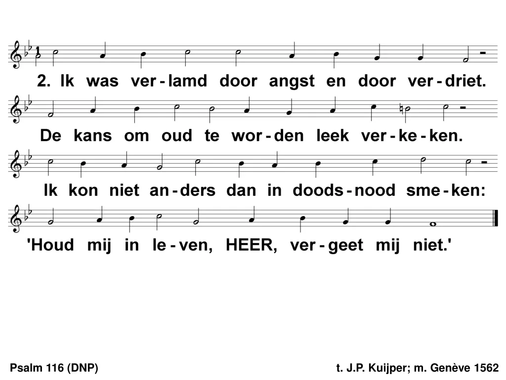 psalm 116 dnp 1