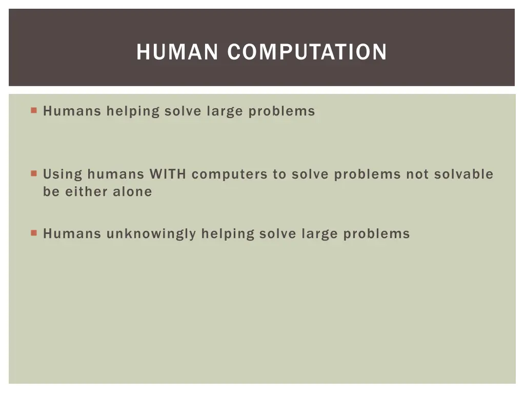 human computation