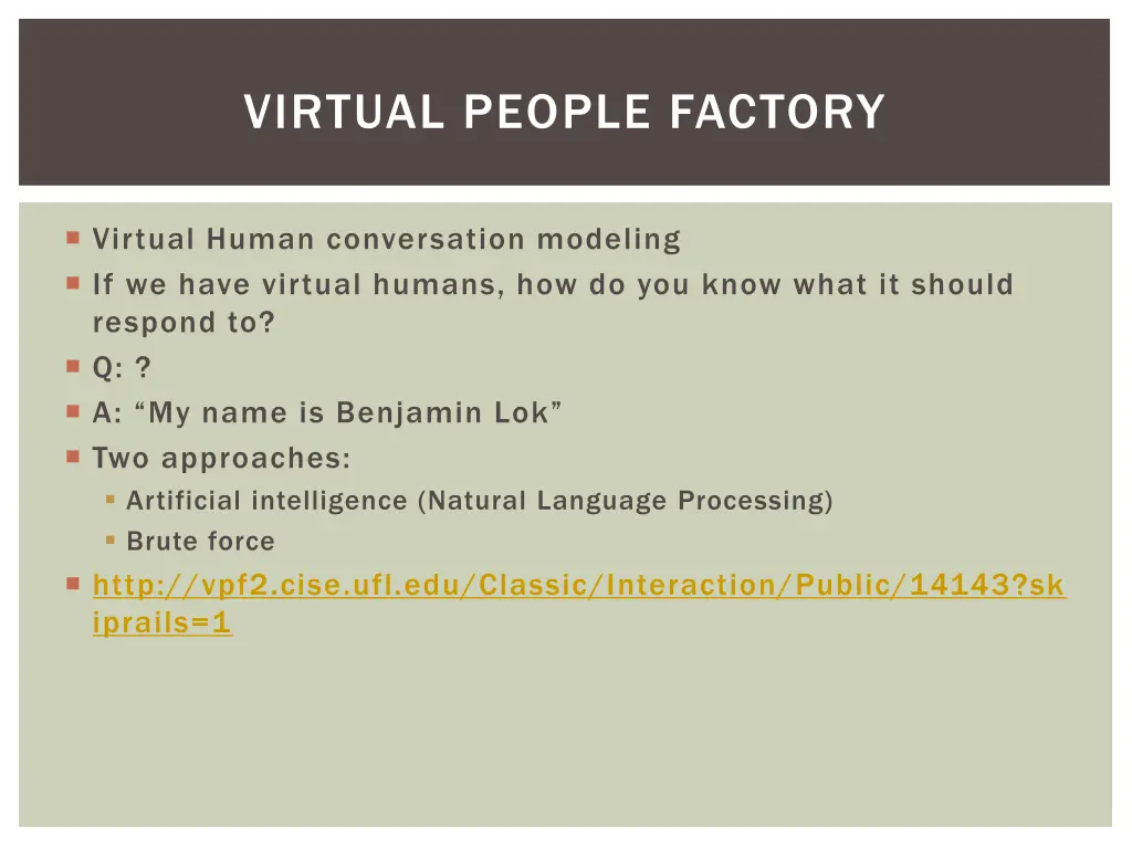 virtual people factory