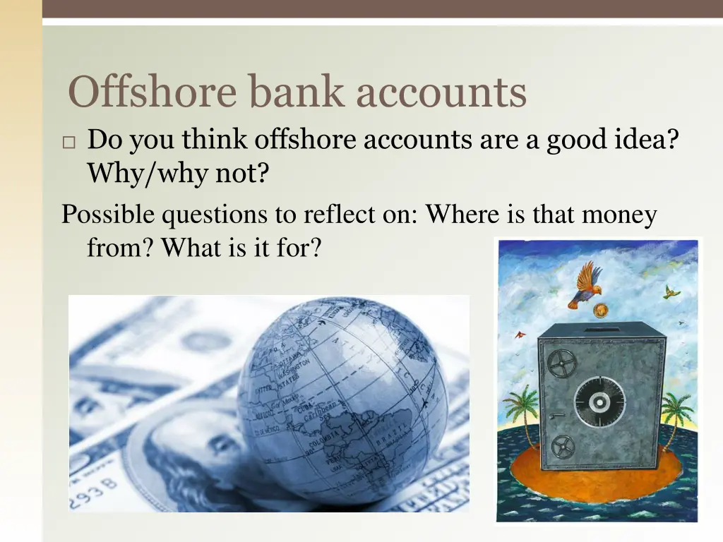 offshore bank accounts
