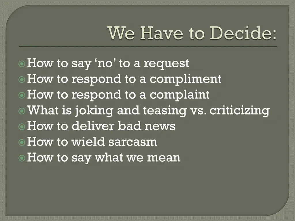 how to say no to a request how to respond