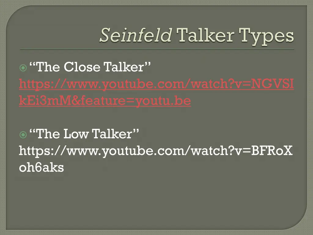 the close talker https www youtube com watch