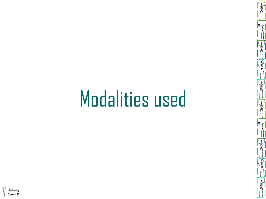 modalities used
